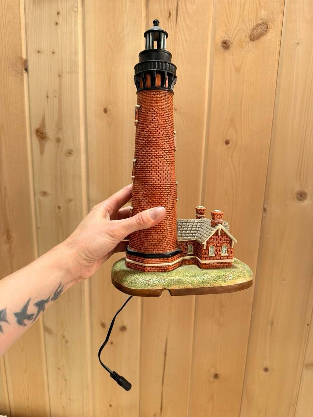 Vintage Nautical Light Geo Z Lefton Currituck Beach NC Lighthouse Lamp - Picture 7 of 8